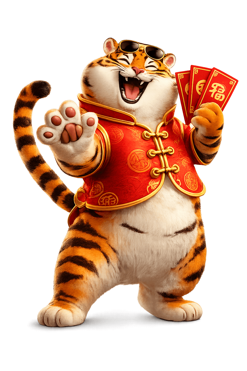 Ilustração do Jogo do Tigrinho (Fortune Tiger) da PG Soft com tigre, moedas douradas e símbolos do jogo